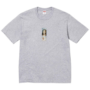 Supreme Prayer Card Box Logo Tee 'Heather Grey' | FW26T68-HEATHER-GREY | image 1