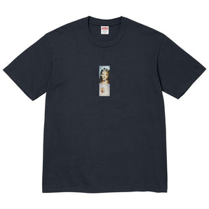 Supreme Prayer Card Box Logo Tee 'Navy' | FW26T68-NAVY | image 1