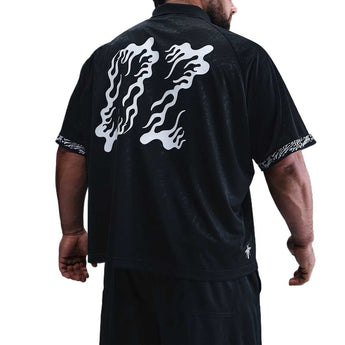 Nike SB Dri-FIT Jacquard Skate Top Black/Black/White (HJ2965-010) - Double Boxed product view 3