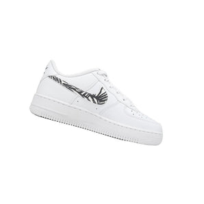 Nike Air Force 1 'GS 'Zebra Swoosh' (IV5823-100) - Double Boxed side profile