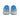 Back heel view showing Nike Air heel tab and Ice Blue panels on the Air Force 1 Starstruck