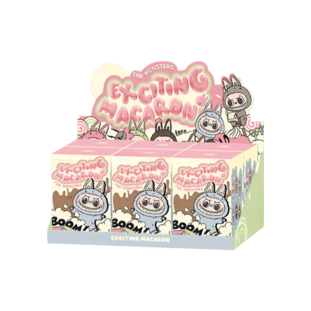 POP MART Labubu “Exciting Macaron” Blind Box | Single Box / Whole