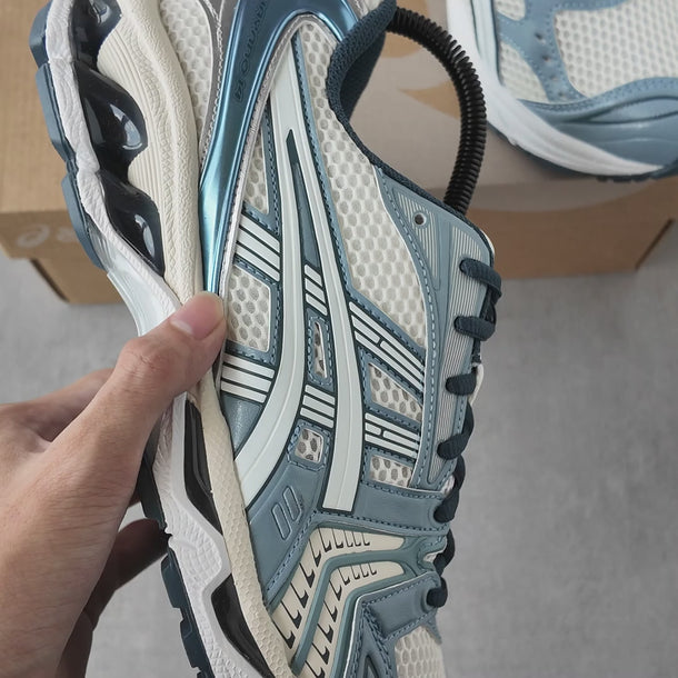 DBE product video | ASICS Gel-Kayano 14 Cream Raw Indigo | source:local muted | canvas:1080