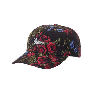 Supreme Floral Flannel 6 Panel Black Ss26H112 Black