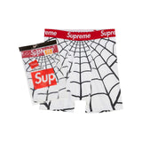 Supreme X Hanes Spider Man Boxer Briefs 2 Pack White Ss26A66 White