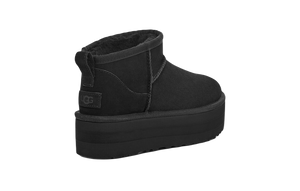 Double Boxed  269.99 UGG Classic Ultra Mini Platform Boot Black Double Boxed