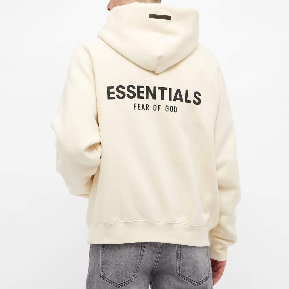 Double Boxed hoodie 249.99 FEAR OF GOD ESSENTIALS SS21 PULLOVER HOODIE BUTTERCREAM Double Boxed