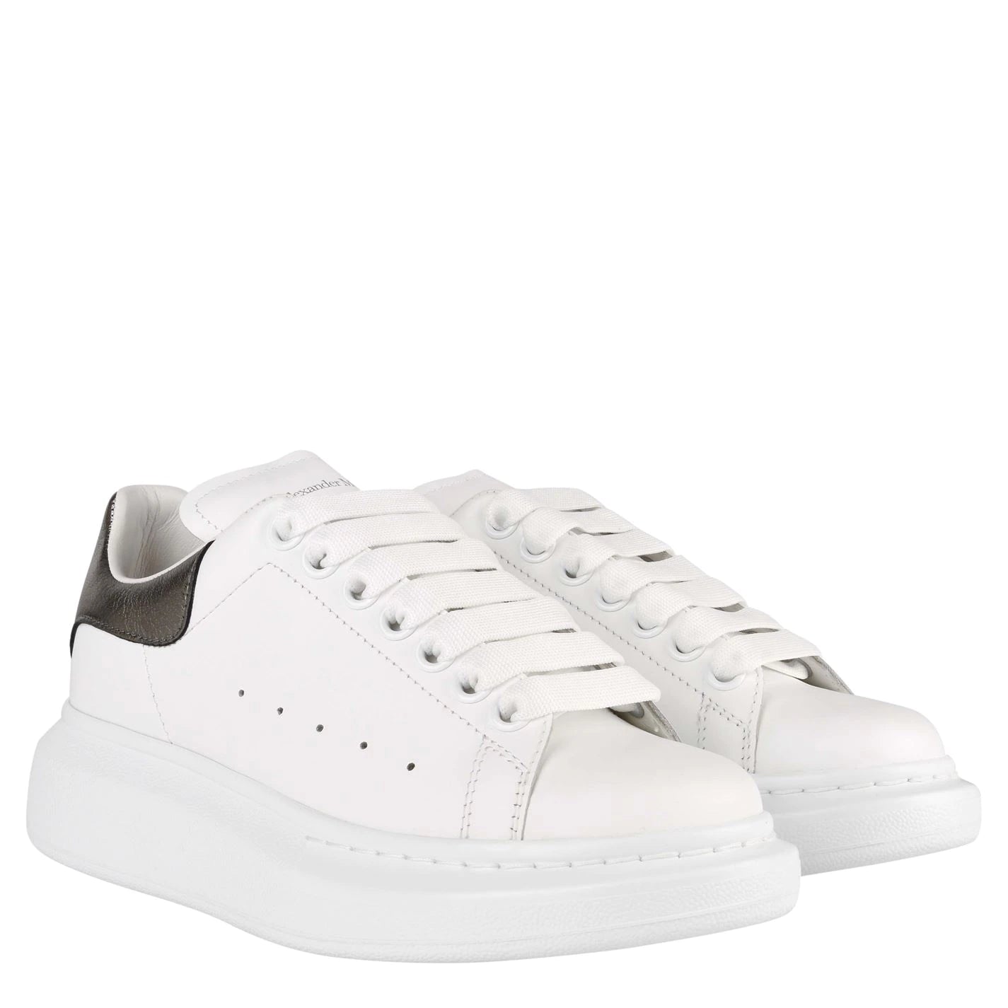 Double Boxed  419.99 Alexander McQueen Oversized White Pearl Women's Double Boxed