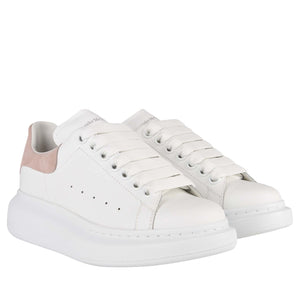 Double Boxed  419.99 Alexander McQueen Oversized White Pink Women's Double Boxed