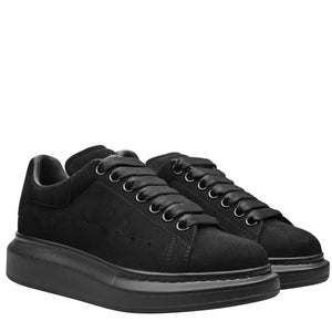 Double Boxed  419.99 Alexander McQueen Oversized Black Suede Women's Double Boxed