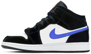 Double Boxed  259.99 Nike Air Jordan 1 Mid Black Racer Blue White Double Boxed