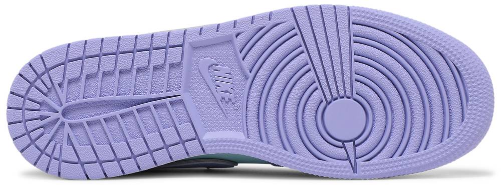 Double Boxed  249.99 Nike Air Jordan 1 Mid Glacier Purple Aqua Blue Double Boxed