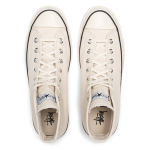 Double Boxed Shoes 179.99 Converse X Stussy Chuck Taylor All-Star 70 Hi Fossil Pearl Double Boxed
