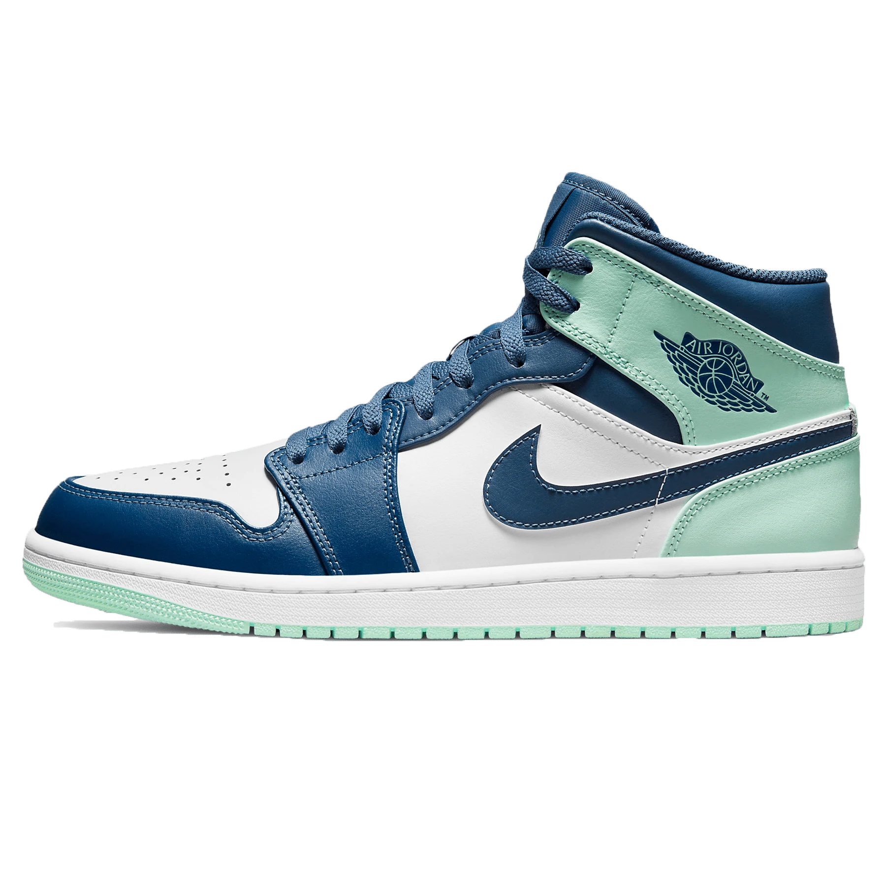 Nike Air Jordan 1 Mid Blue Mint Double Boxed