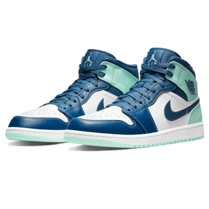 Double Boxed  179.99 Nike Air Jordan 1 Mid Blue Mint Double Boxed