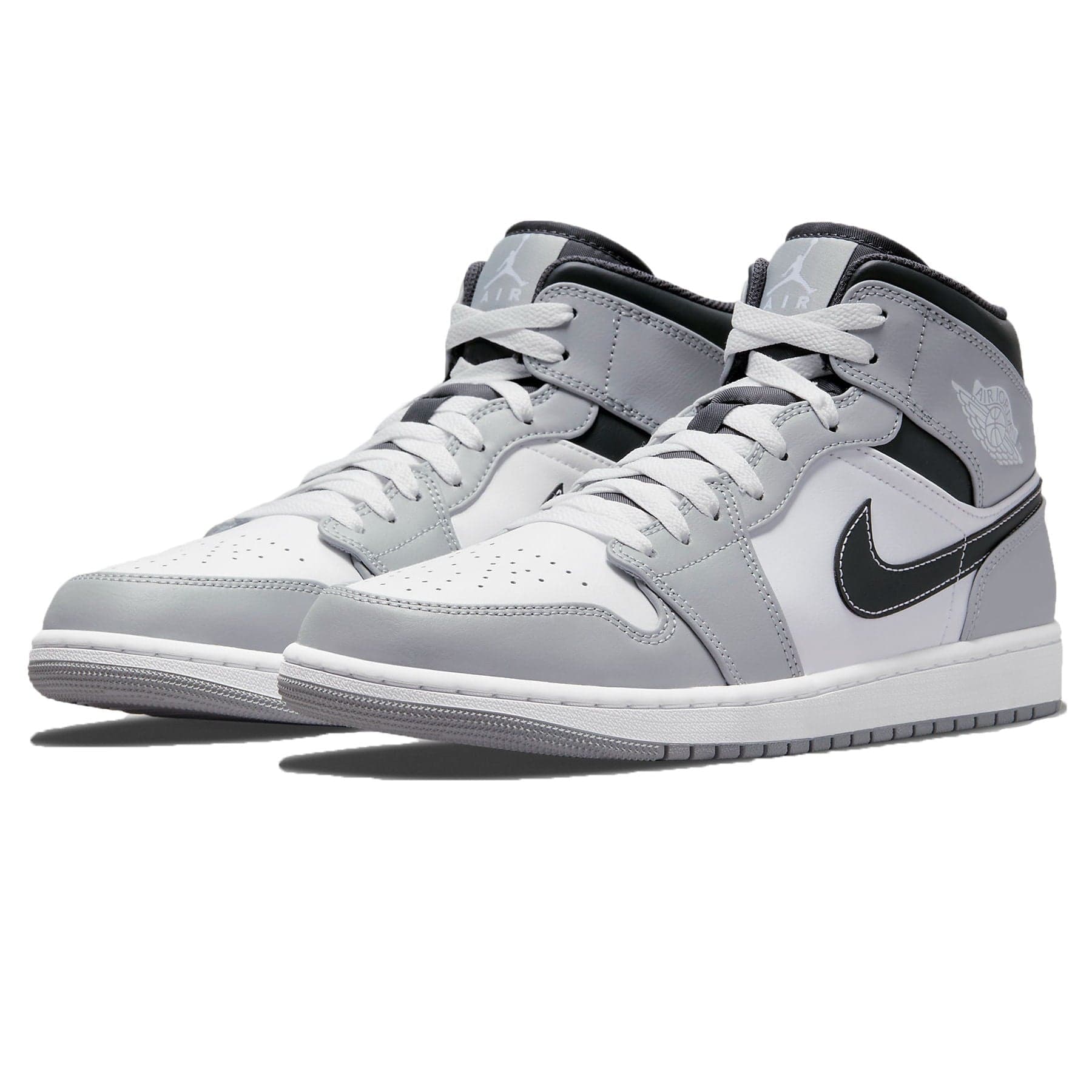 Nike Air Jordan 1 Mid Light Smoke Grey Anthracite – Double Boxed