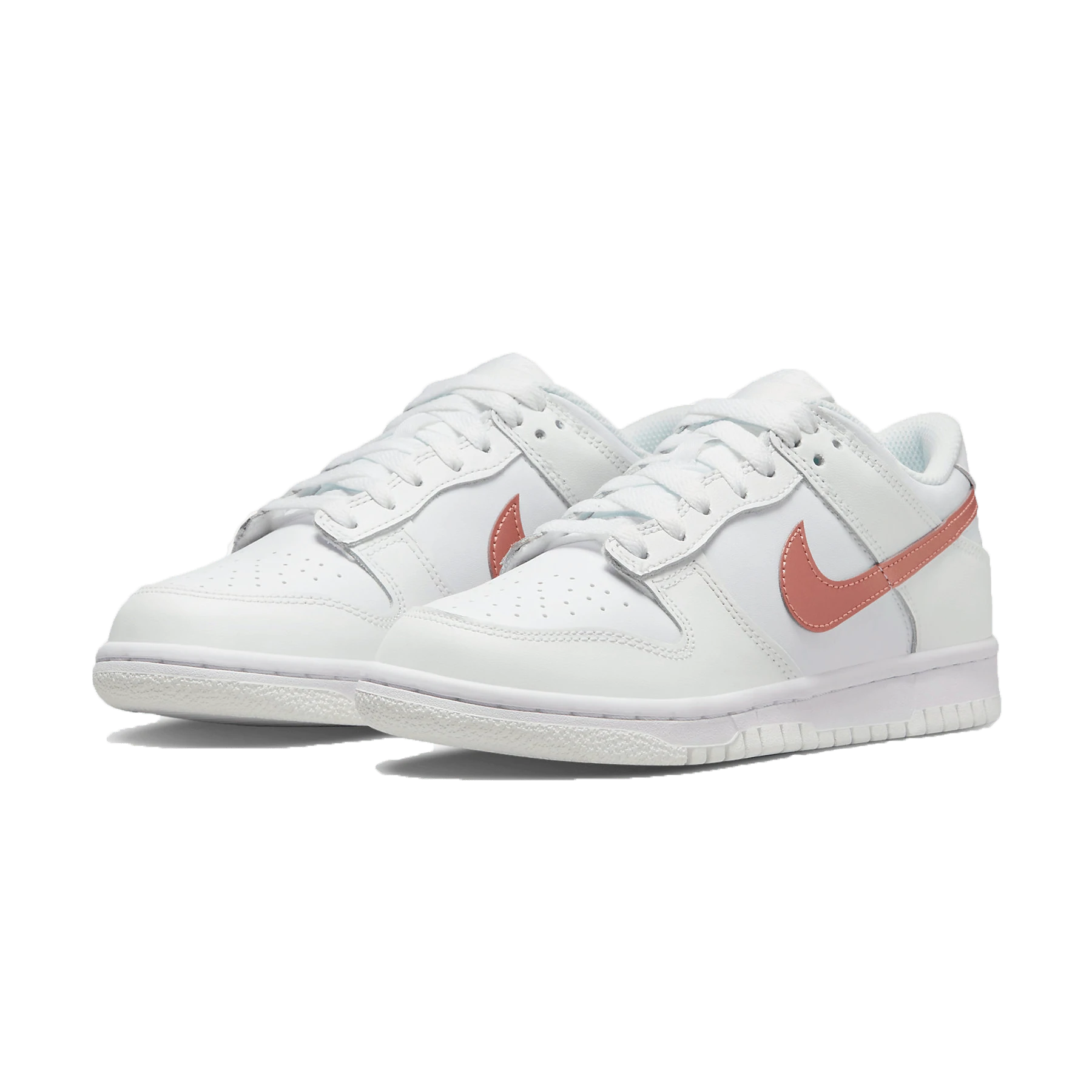Double Boxed  134.99 Nike Dunk Low White Metallic Red Bronze Double Boxed