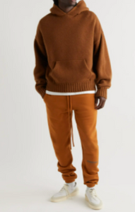 Double Boxed hoodie 149.99 FEAR OF GOD ESSENTIALS CORE SWEATPANTS BROWN Double Boxed