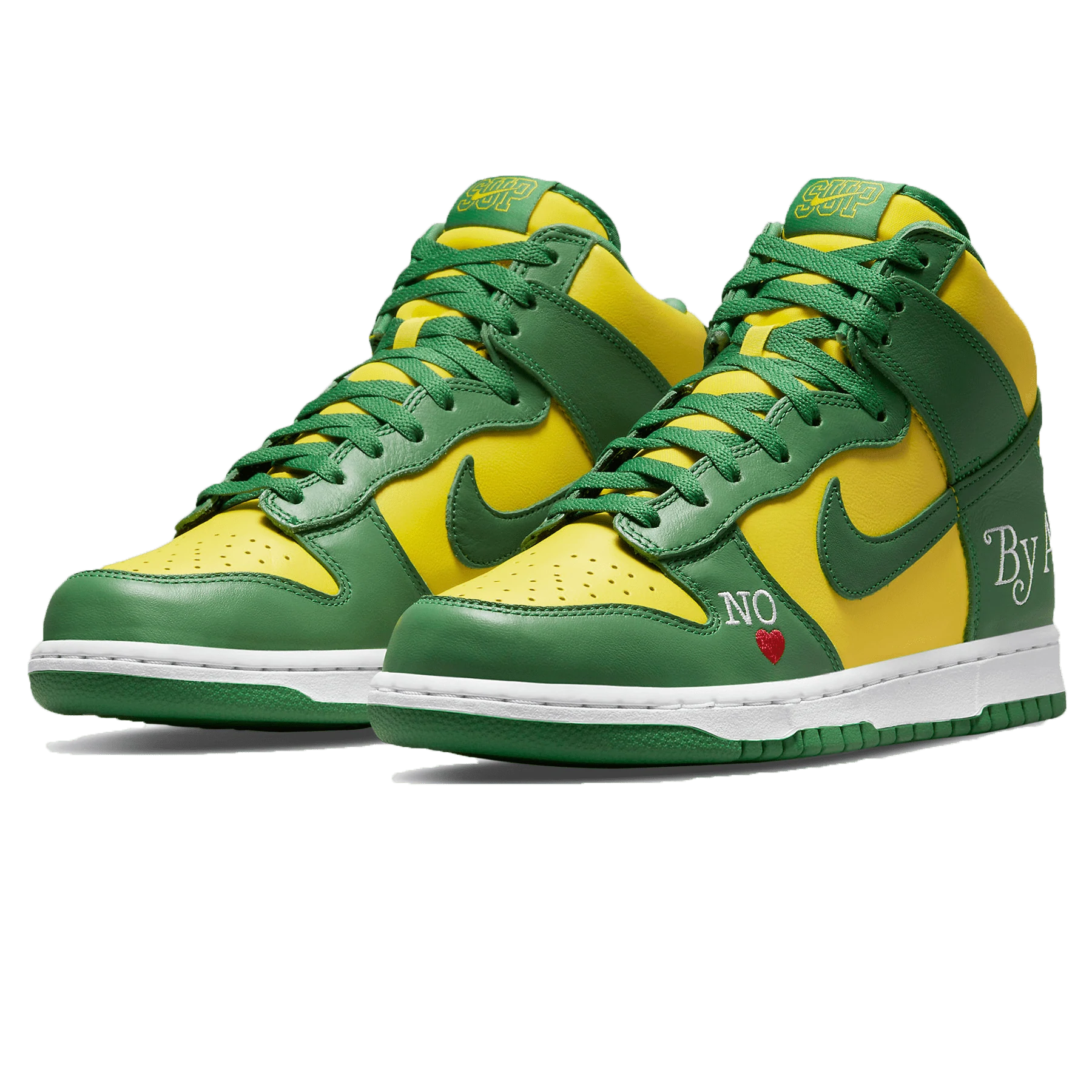Double Boxed  334.99 Nike SB Dunk High x Supreme By Any Means Brazil Double Boxed