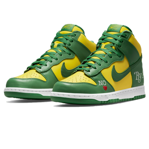 Double Boxed  334.99 Nike SB Dunk High x Supreme By Any Means Brazil Double Boxed