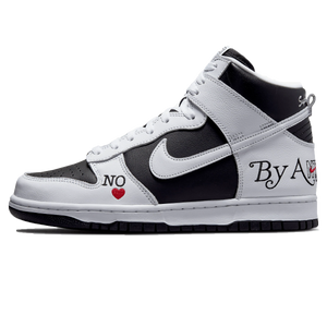 Double Boxed  334.99 Nike SB Dunk High x Supreme By Any Means Black Stormtrooper Double Boxed