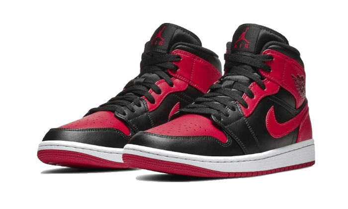 Double Boxed  154.99 Nike Air Jordan 1 Mid Banned Bred 2020 Double Boxed