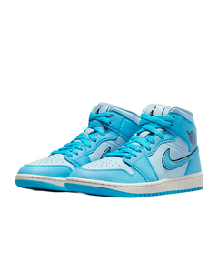 Double Boxed  219.99 Nike Air Jordan 1 Mid Ice Blue (W) Double Boxed