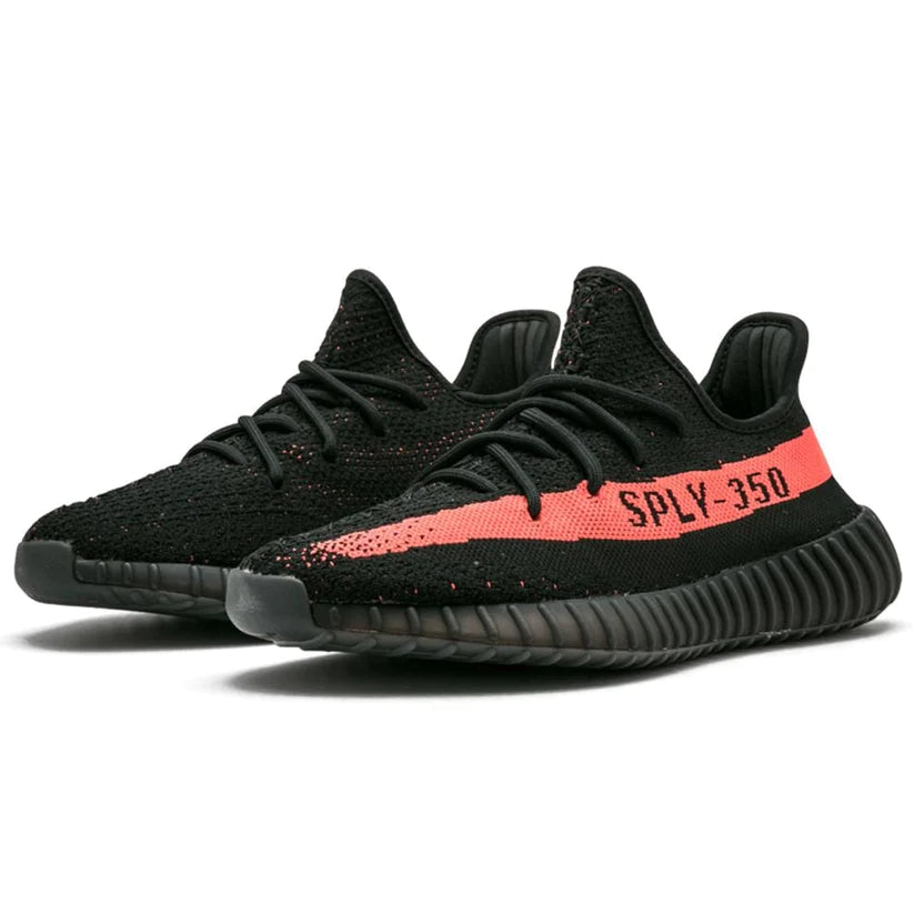 Double Boxed  399.99 adidas Yeezy Boost 350 V2 Core Black Red Stripe Double Boxed