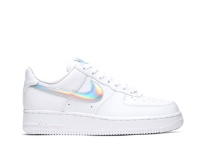 Double Boxed  299.99 Nike Air Force 1 Iridescent White (W) Double Boxed