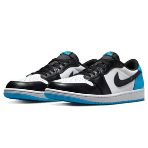 Double Boxed  209.99 Nike Air Jordan 1 Retro Low OG UNC Black Dark Powder Blue (W) Double Boxed