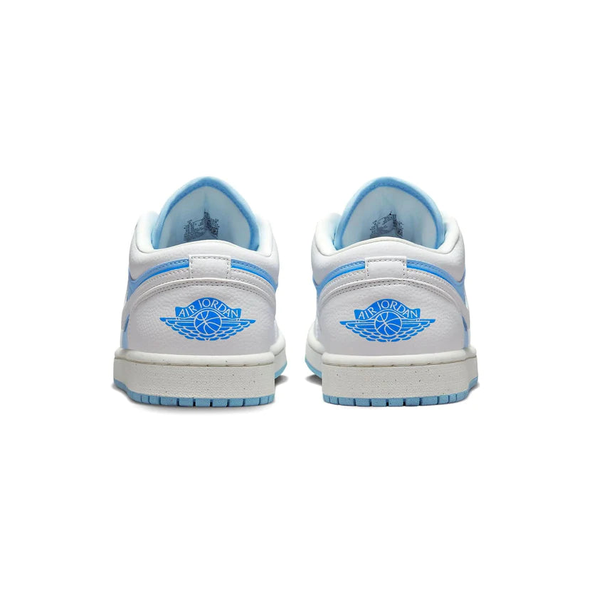 Double Boxed  199.99 Nike Air Jordan 1 Low Reverse Ice Blue (W) Double Boxed