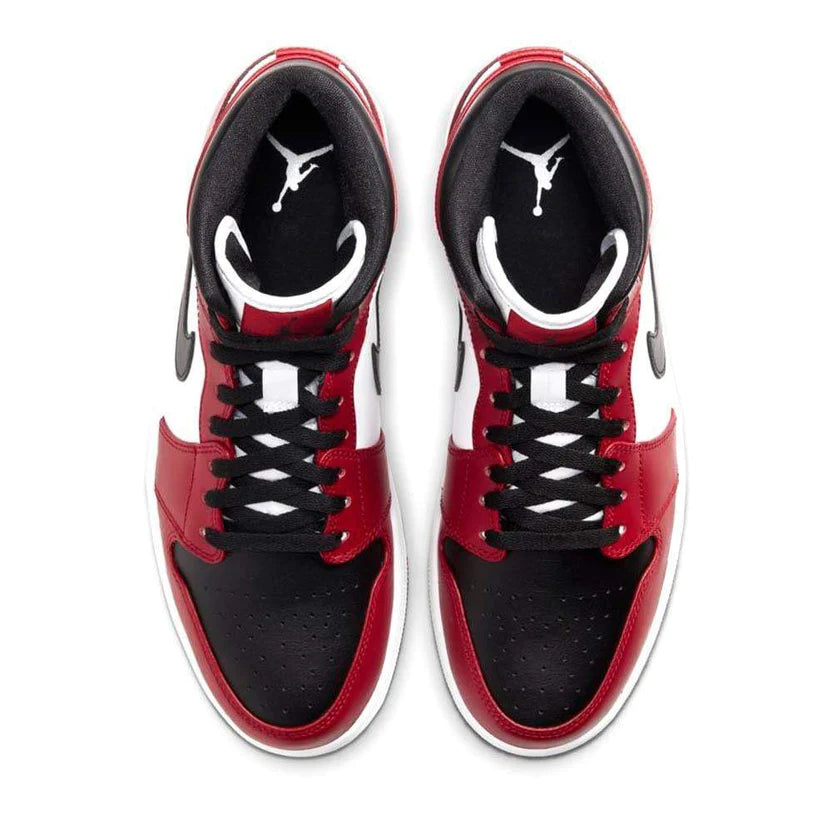 Double Boxed  279.99 Nike Air Jordan 1 Mid Chicago Black Toe Double Boxed