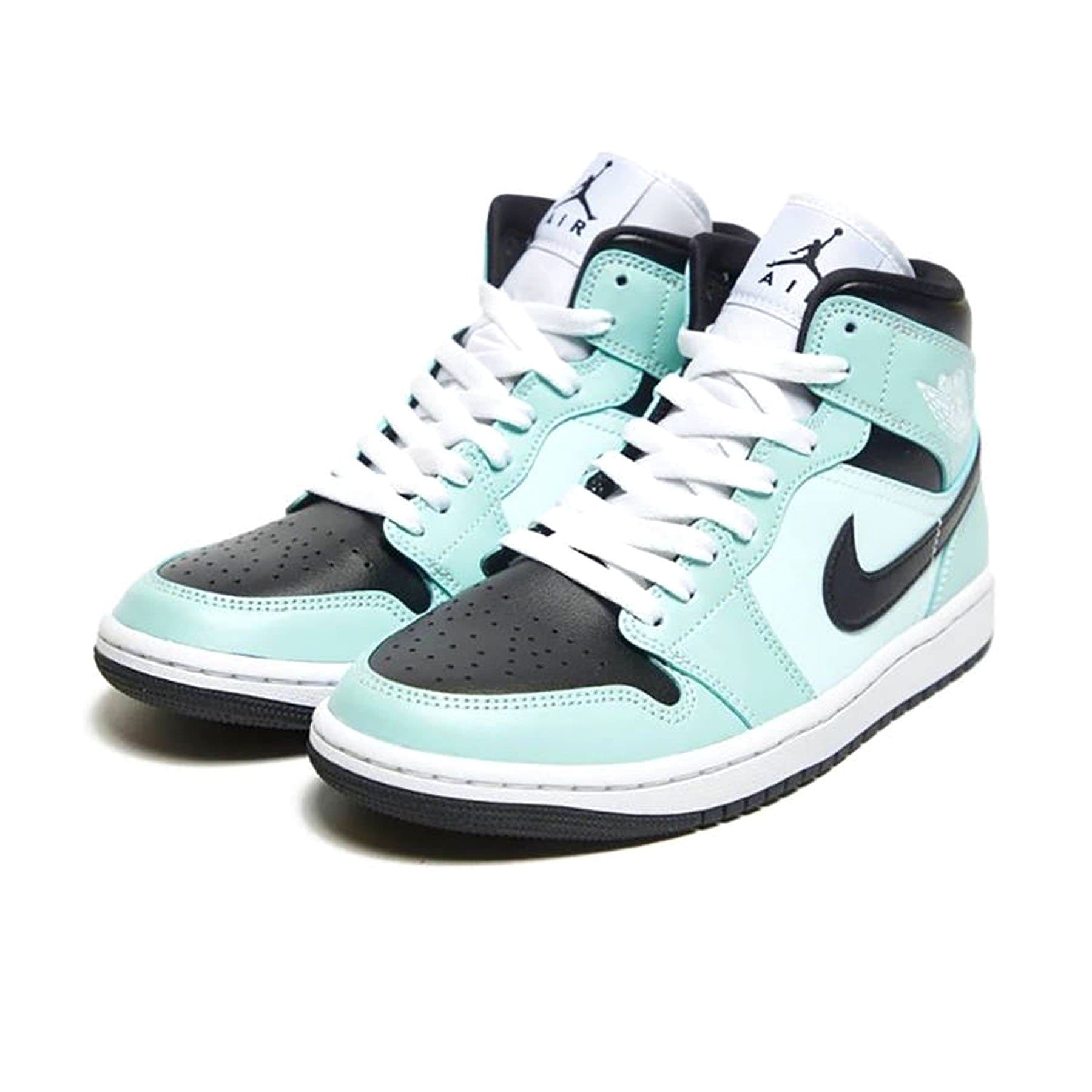 Double Boxed  349.99 Nike Air Jordan 1 Mid Aqua Blue Tint (W) Double Boxed