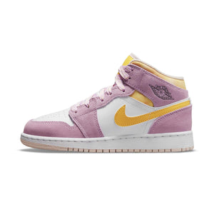 Pink and yellow jordans hot sale