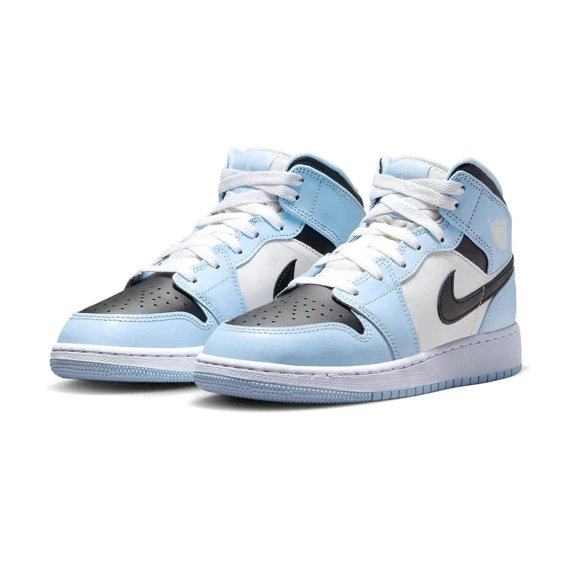 Double Boxed  189.99 Nike Air Jordan 1 Mid Ice Blue Double Boxed