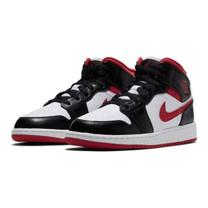 Double Boxed  169.99 Nike Air Jordan 1 Mid Black Gym Red Double Boxed