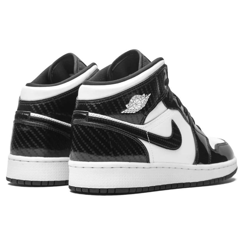 Double Boxed  339.99 Nike Air Jordan 1 Mid Carbon Fibre Black All Star (GS) Double Boxed