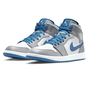 Double Boxed  129.99 Nike Air Jordan 1 Mid Cement True Blue Double Boxed