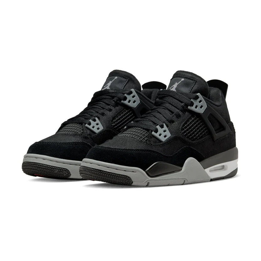 Double Boxed  349.99 Nike Air Jordan 4 Retro SE Black Canvas (GS) Double Boxed