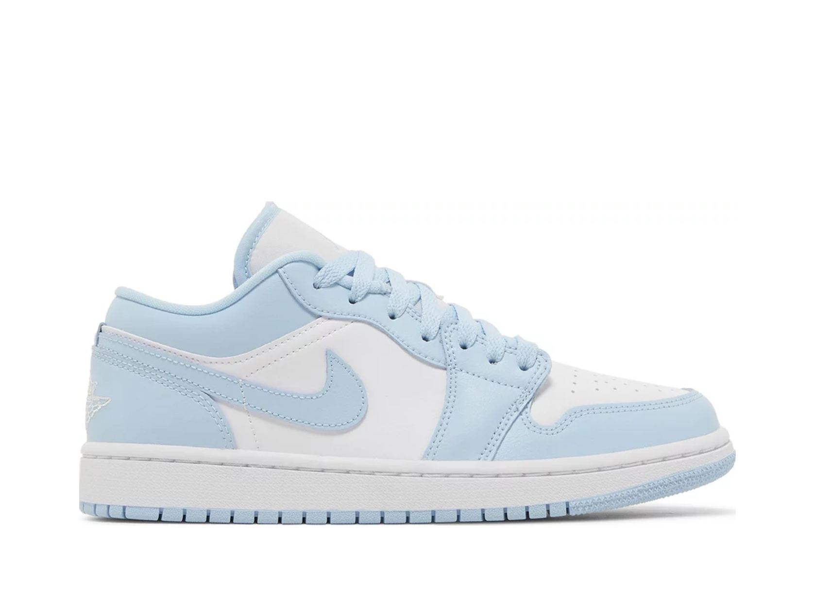 Double Boxed  234.99 Nike Air Jordan 1 Low University Ice Blue (W) Double Boxed