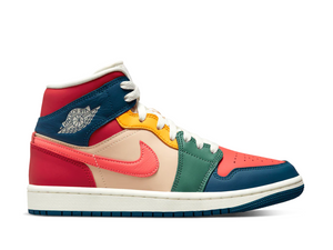 Double Boxed  219.99 Nike Air Jordan 1 Mid SE Multi Color (W) Double Boxed