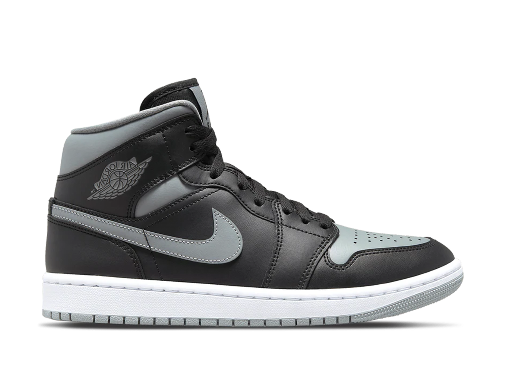 Double Boxed  219.99 Nike Air Jordan 1 Mid Shadow Black Grey (W) Double Boxed