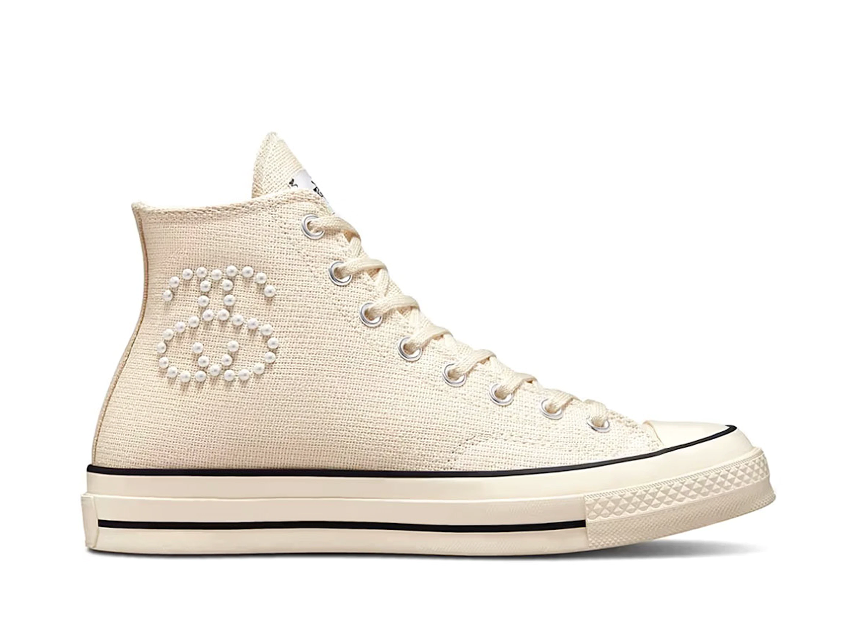 Double Boxed Shoes 179.99 Converse X Stussy Chuck Taylor All-Star 70 Hi Fossil Pearl Double Boxed