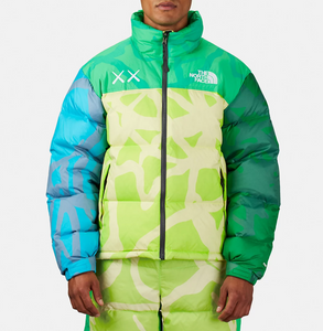 Double Boxed hoodie 474.99 KAWS x The North Face Retro 1996 Nupste Jacket Safety Green Double Boxed