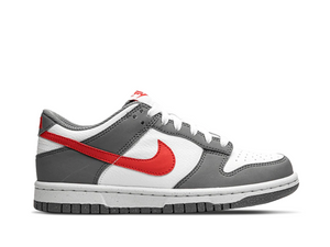 Double Boxed  149.99 Nike Dunk Low Smoke Grey Light Crimson GS Double Boxed