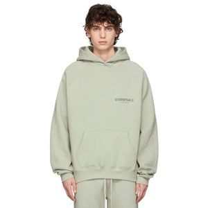 Fear of god essentials online core pullover hoodie tan