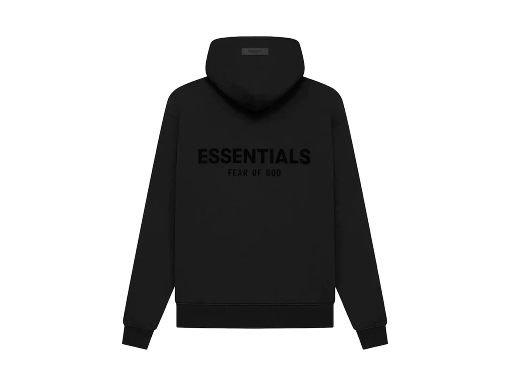 Double Boxed hoodie 184.99 FEAR OF GOD ESSENTIALS HOODIE STRETCH LIMO BLACK SS22 Double Boxed