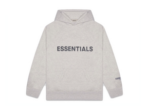 Double Boxed hoodie 199.99 FEAR OF GOD ESSENTIALS SS20 PULLOVER HOODIE LIGHT OATMEAL GREY Double Boxed