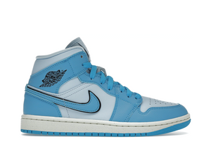 Double Boxed  219.99 Nike Air Jordan 1 Mid Ice Blue (W) Double Boxed