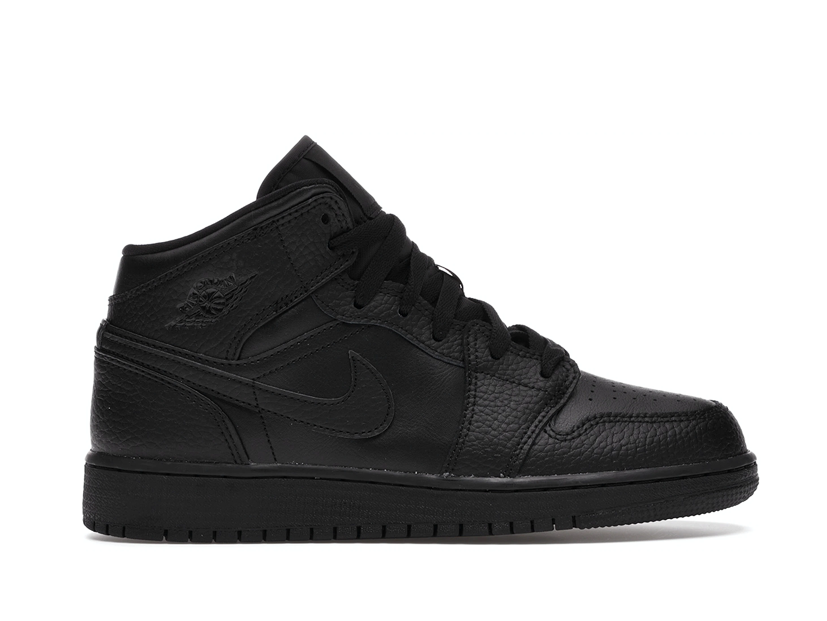 Nike Air Jordan 1 Mid Triple Black 2020 (GS) – Double Boxed